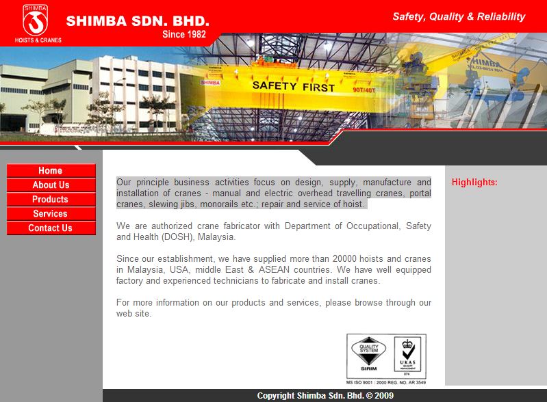 SHIMBA SDN BHD